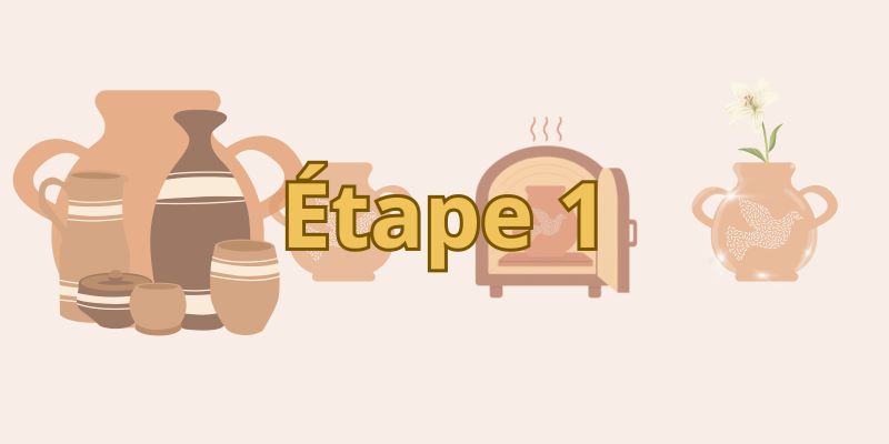 Etape 1, choisissez votre pot pour la peinture sur céramique