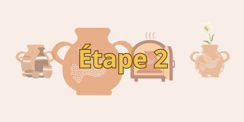 Etape 2, peignez votre céramique